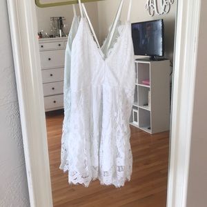 White lace romper
